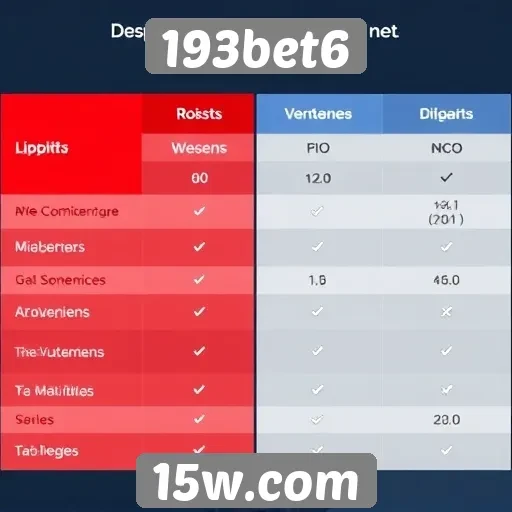 Comparação entre 193bet6 e concorrentes no mercado